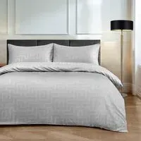 Helios Double Duvet Set - Silver