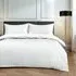 Helios Double Duvet Set - White, Microfiber