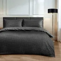 Helios King Size Duvet Set - Black