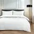 Helios Single Duvet Set - White, Microfiber