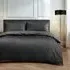 Helios Super King Size Duvet Set - Black