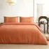 Hex Single Tufted Duvet Set - Orange, Polyester