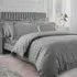 Hilton Double Stripe Duvet Set - Grey
