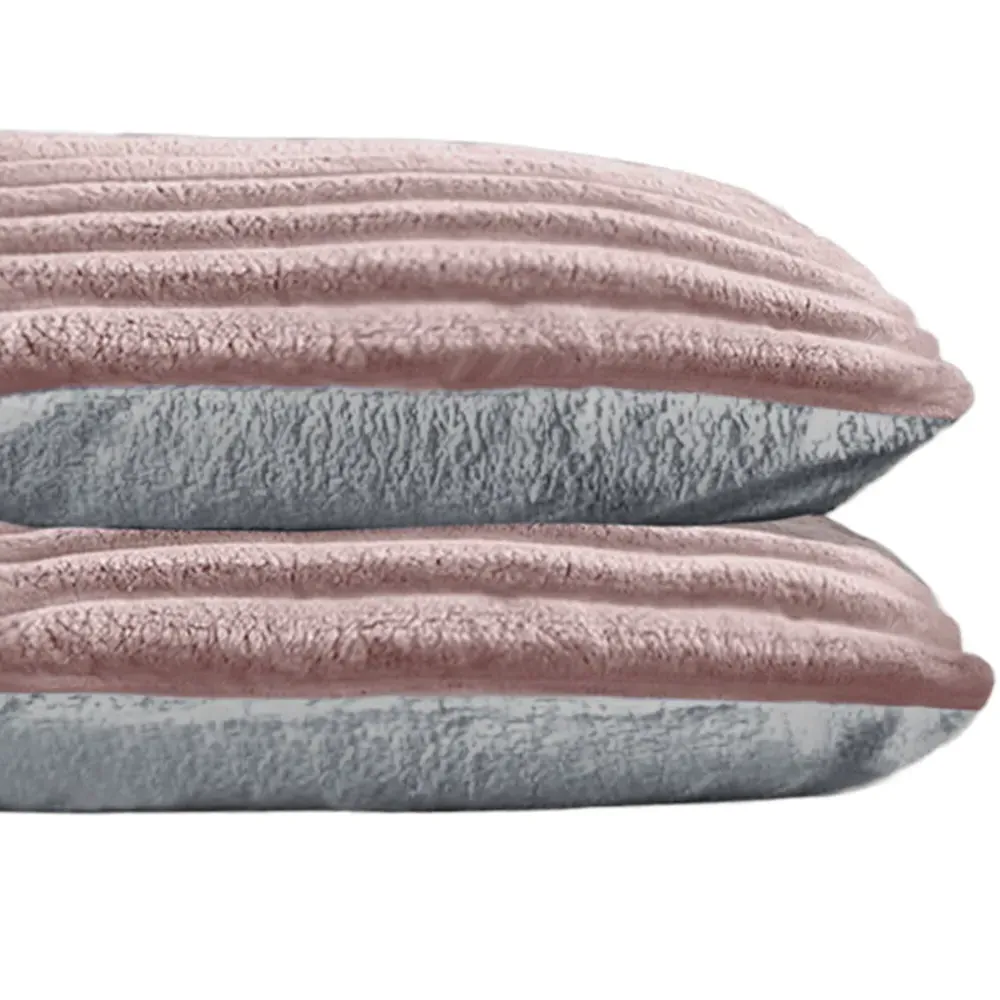 Jumbo Cord Pillowcase 2 Pack - Blush image