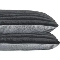 Jumbo Cord Pillowcase 2 Pack - Charcoal