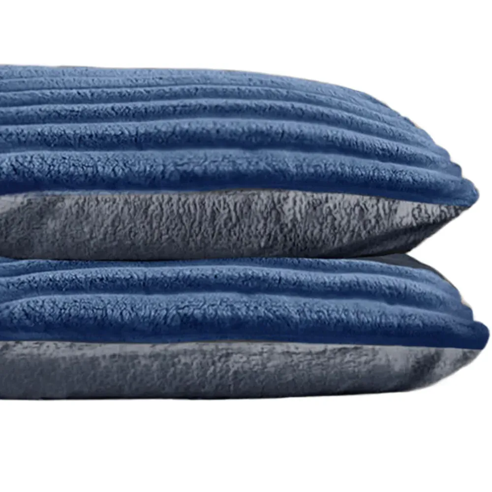 Jumbo Cord Pillowcase 2 Pack - Navy image