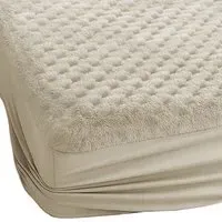 King Size Chunky Popcorn Fitted Sheet - Cream