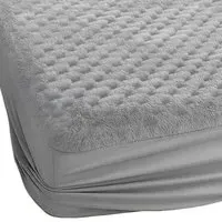 King Size Chunky Popcorn Fitted Sheet - Silver