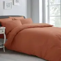 King Size Duvet Set - Orange, Microfibre