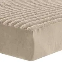 King Size Jumbo Cord Fitted Bed Sheet - Beige