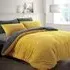 King Size Plush Cord Duvet Set - Ochre, Teddy Fleece