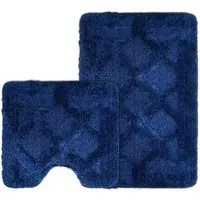 Knox Bath Mat Set - Navy