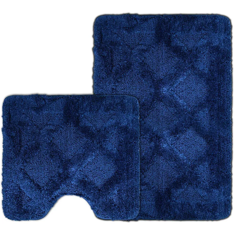 Knox Bath Mat Set - Navy