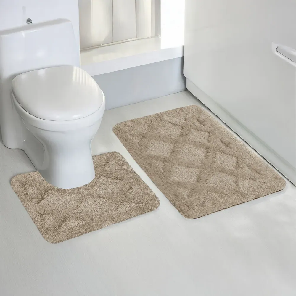Knox Natural Bath Mat Set - Brown