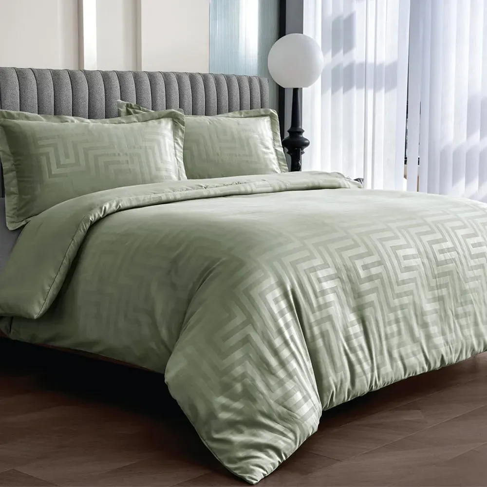 Larson Double Duvet Set - Green