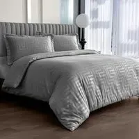 Larson King Size Duvet Set - Grey