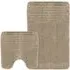 Linear Bath Mat Set - Brown