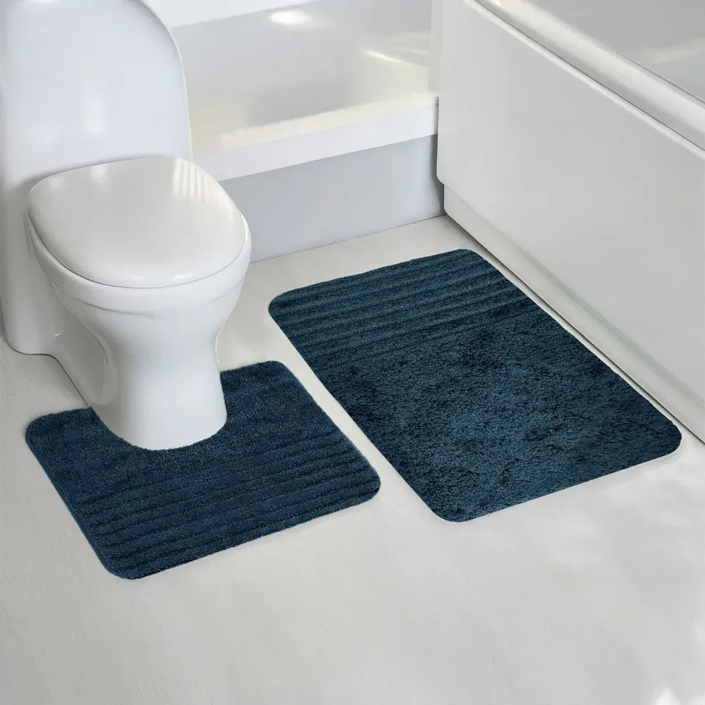 Linear Bath Mat Set - Green