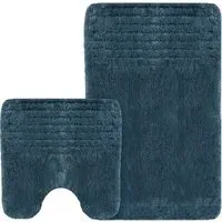 Linear Bath Mat Set - Green
