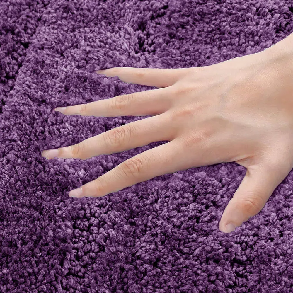 Linear Bath Mat Set - Purple