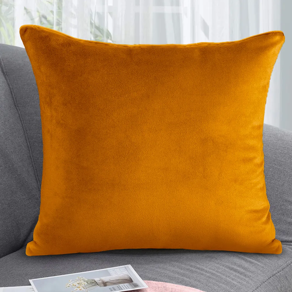 Luna Velvet Cushion 2 Pack - Orange