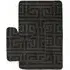 Luxe 2-Piece Bath Mat Set - Black, Polypropylene