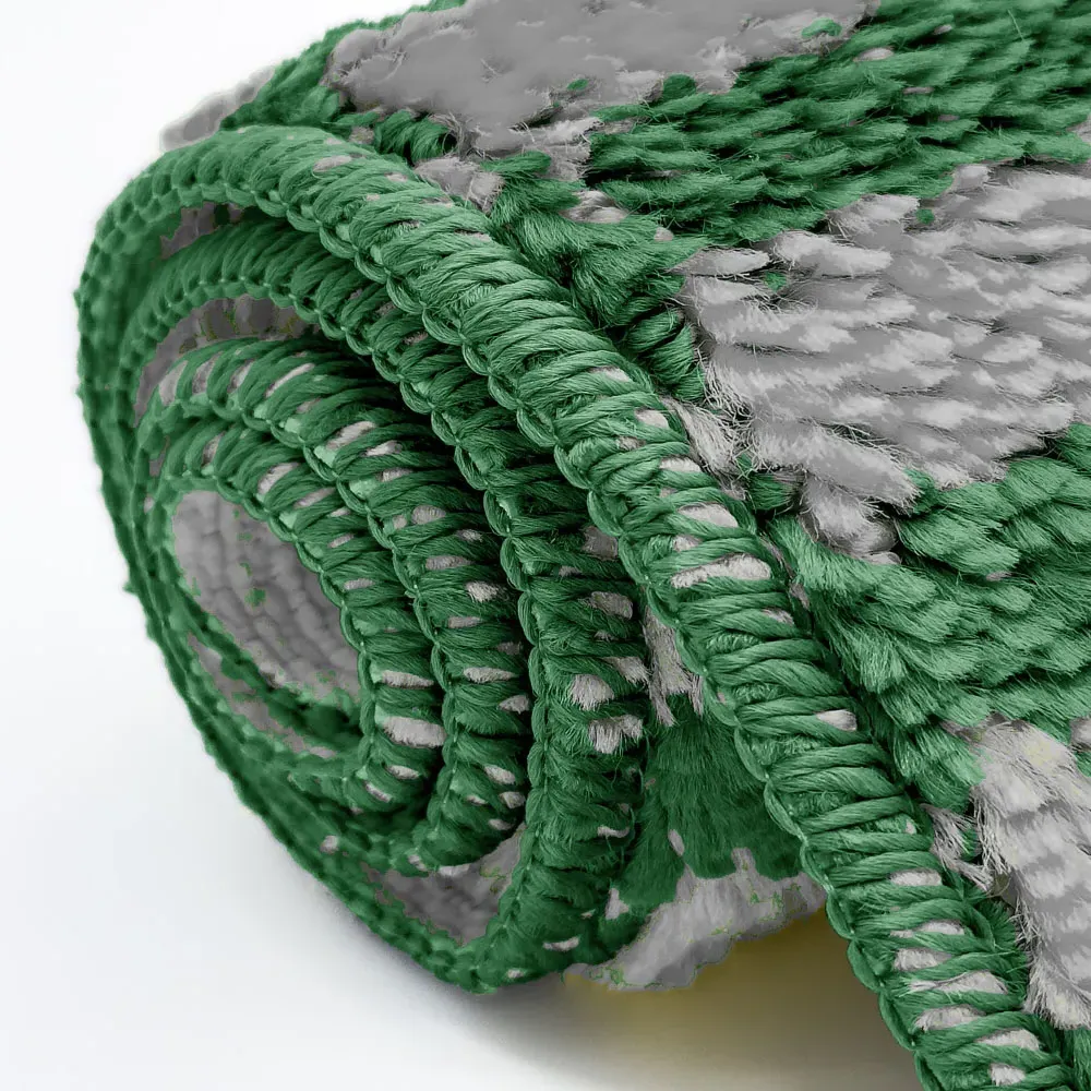 Luxe 2-Piece Bath Mat Set - Green, Polypropylene