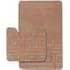 Luxe 2-Piece Bath Mat Set - Orange, Polypropylene
