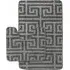 Luxe 2-Piece Bath Mat Set - Silver, Polypropylene