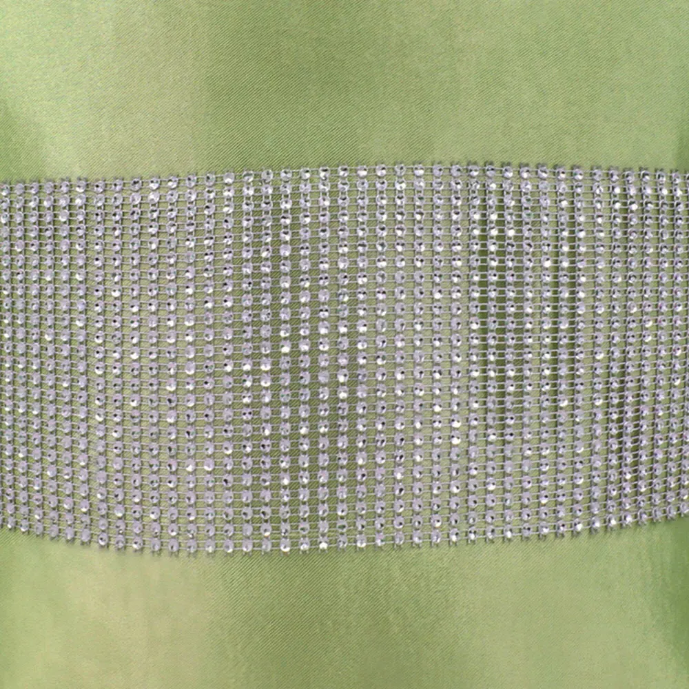 Manhattan Diamante Filled Cushion 2 Pack - Green