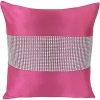 Manhattan Diamante Filled Cushion 2 Pack - Pink