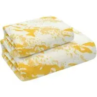 Marble Hand Towel Set of 2 - Gold, Cotton