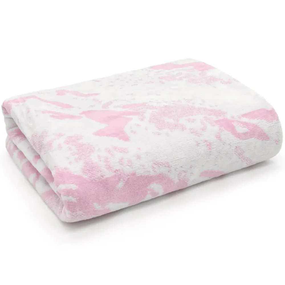Marble Pink Bath Towel Set of 2 - Pink, Cotton