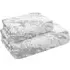 Marble Silver Bath Towel Set of 2 - Grey, Cotton