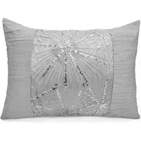 Marini Crinkle Filled Boudoir Cushion - Grey