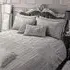 Marini Single Duvet Set with Sequin Detail - Silver, Microfibre