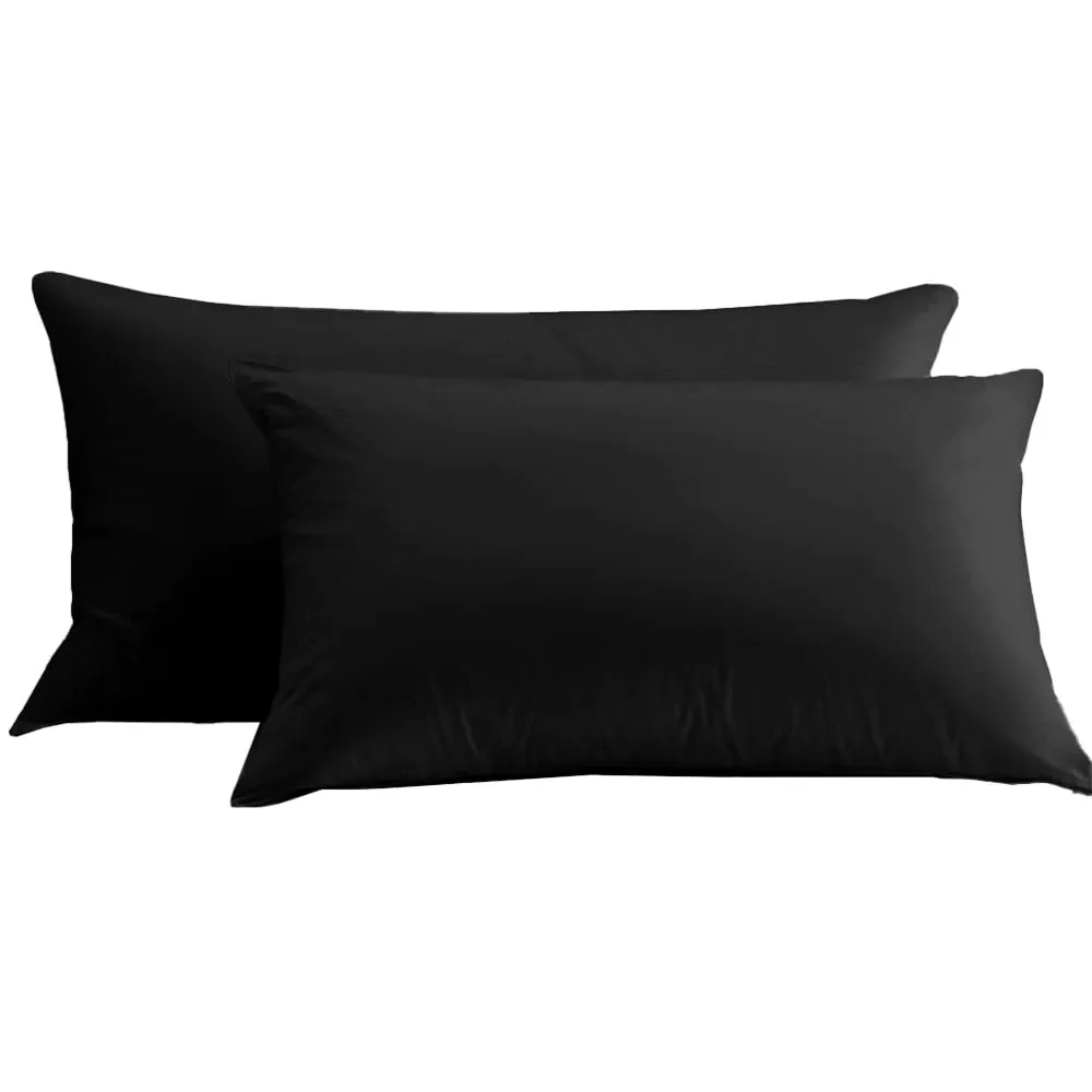Microfibre Pillowcase 2 Pack - Black image
