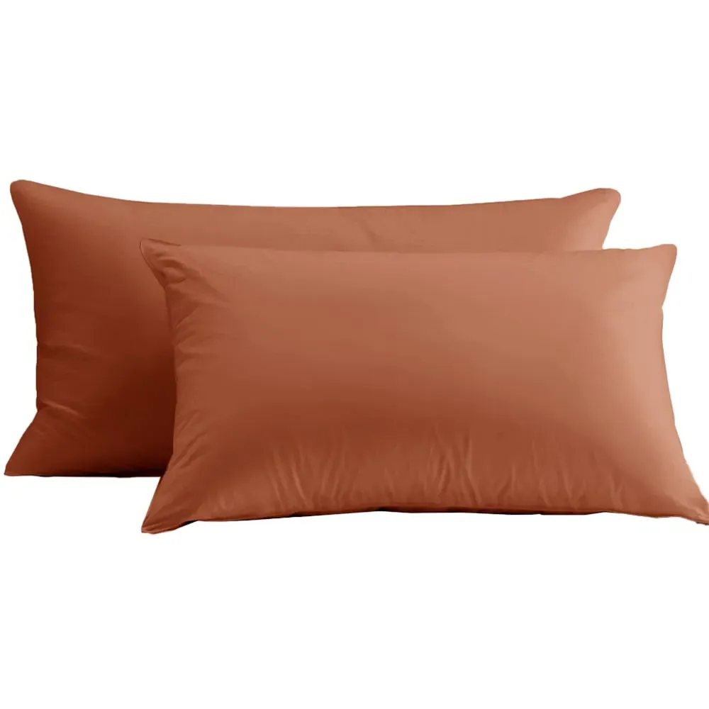 Microfibre Pillowcase 2 Pack - Orange