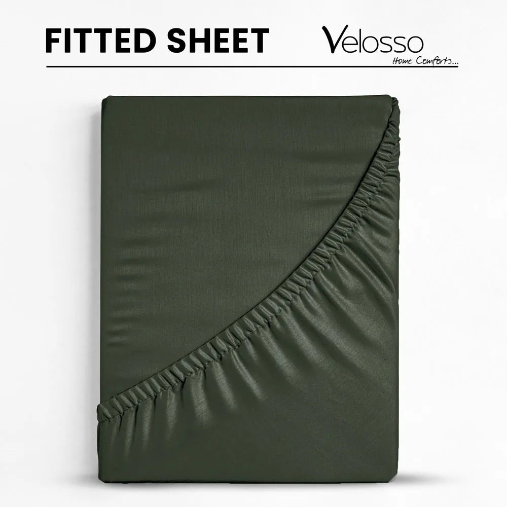 Microfibre Single Fitted Sheet - Green