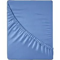 Microfibre Super King Size Fitted Sheet - Blue