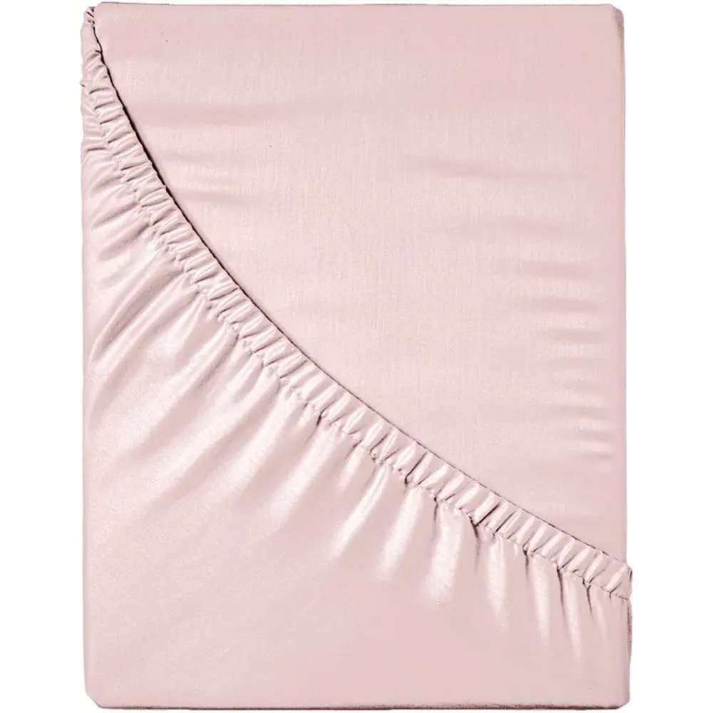 Microfibre Super King Size Fitted Sheet - Pink