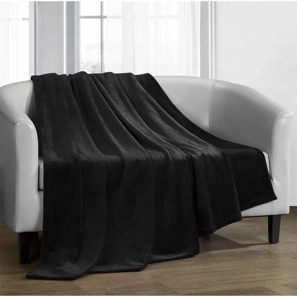 Mink Throw - Black