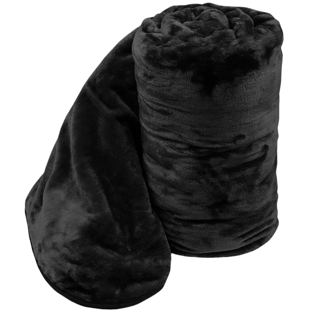 Mink Throw - Black image