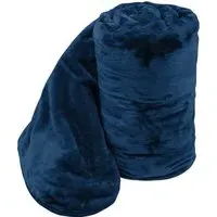 Mink Throw - Navy