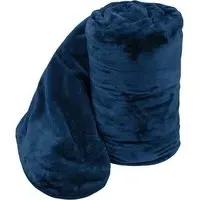 Mink Throw - Navy