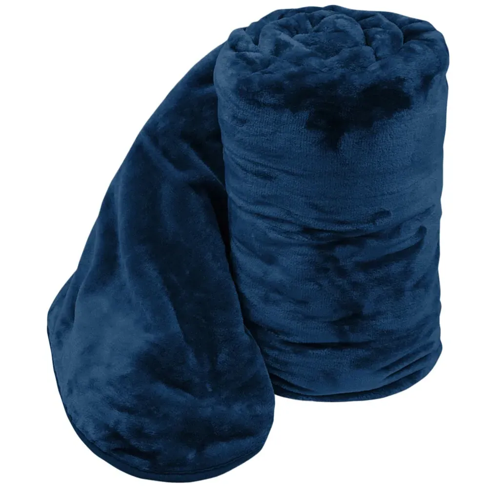 Mink Throw - Navy