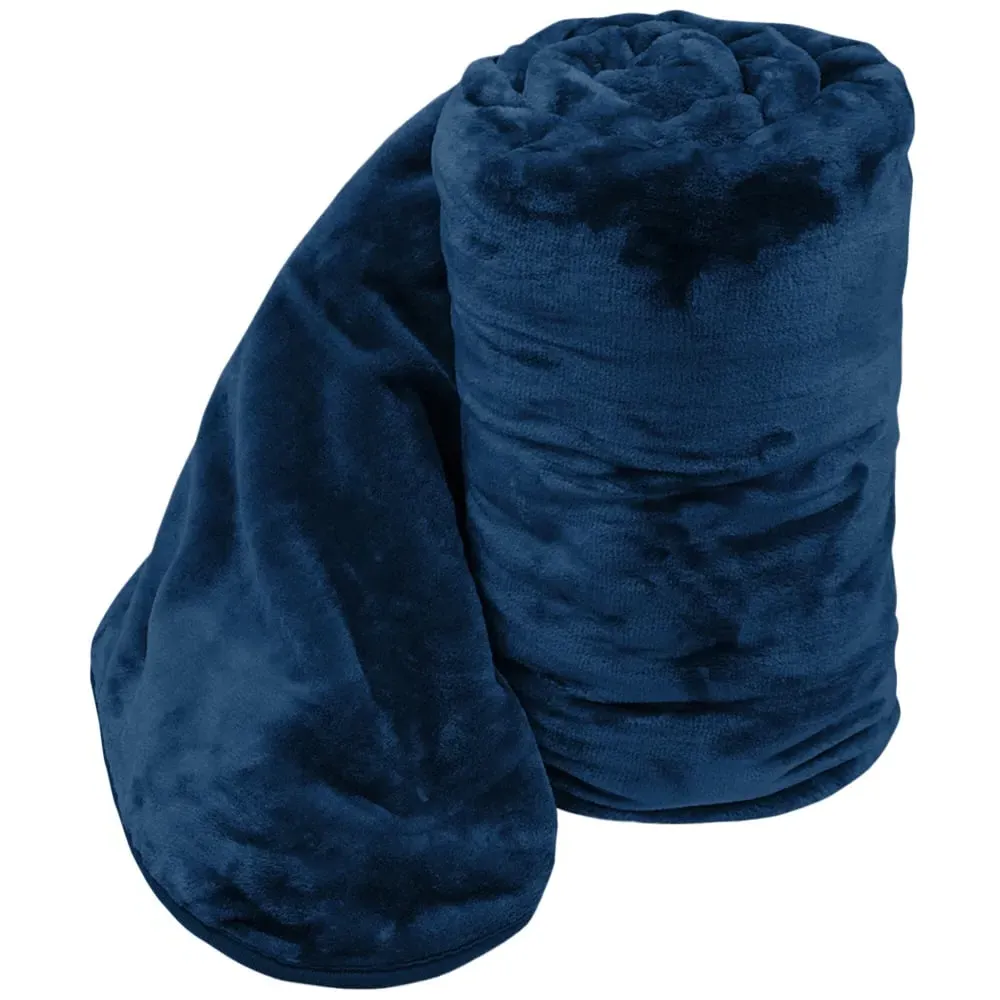 Mink Throw - Navy