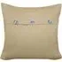 Mock Flap Diamante Filled Cushion - Cream, Polyester