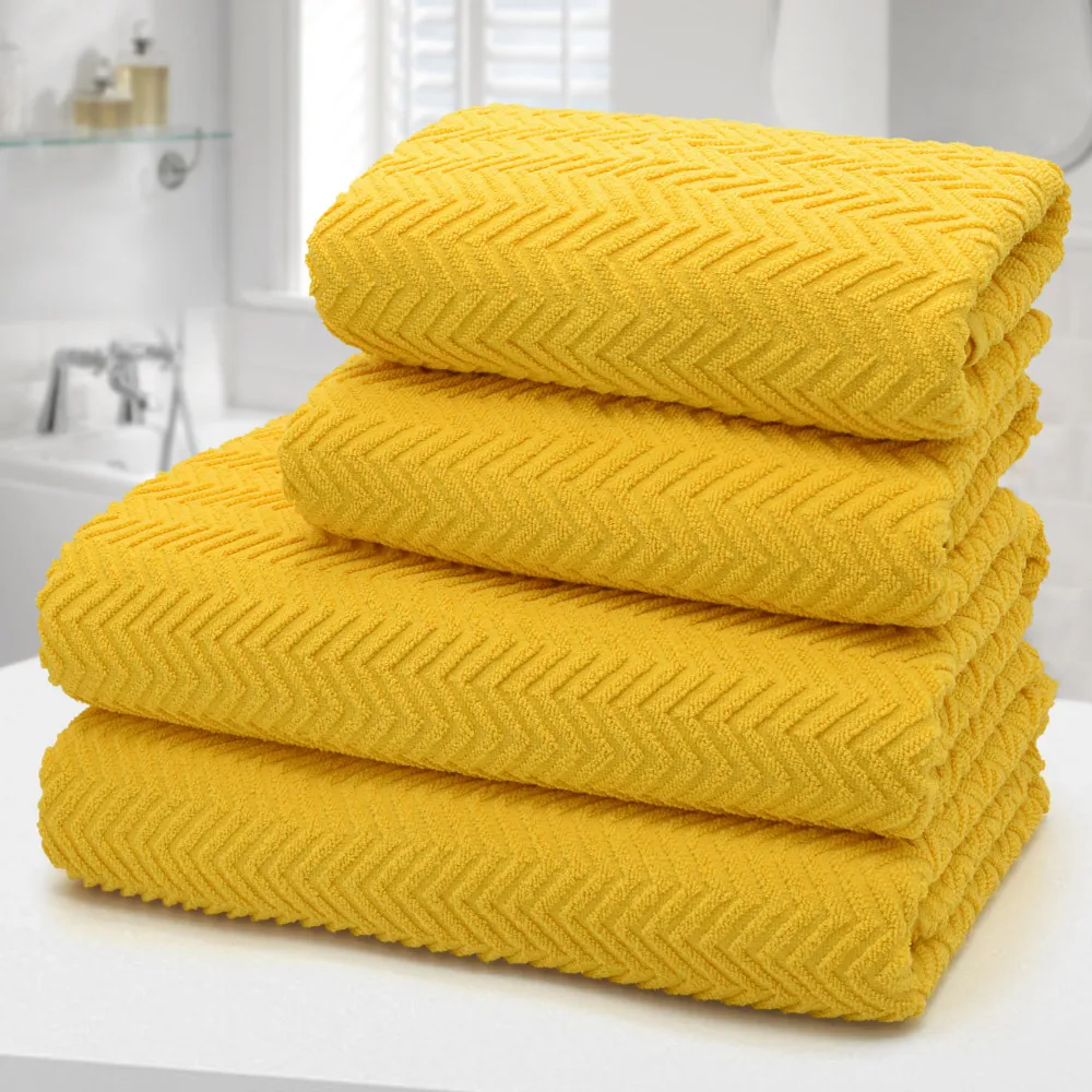 Moda Bath Towel Set of 2 - Canary, Cotton