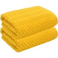 Moda Bath Towel Set of 2 - Canary, Cotton